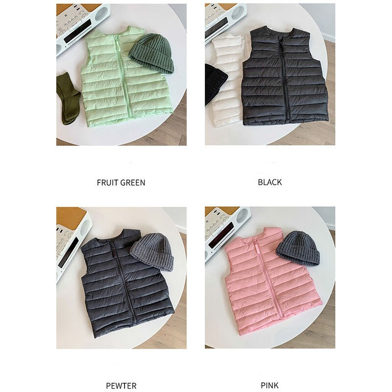 Bērnu veste Jauna rudens ziemas bieza ikdienas veste bez piedurknēm ar V-veida kakla izgriezumu Baby samta silta bērnu mētelis kokvilnas veste