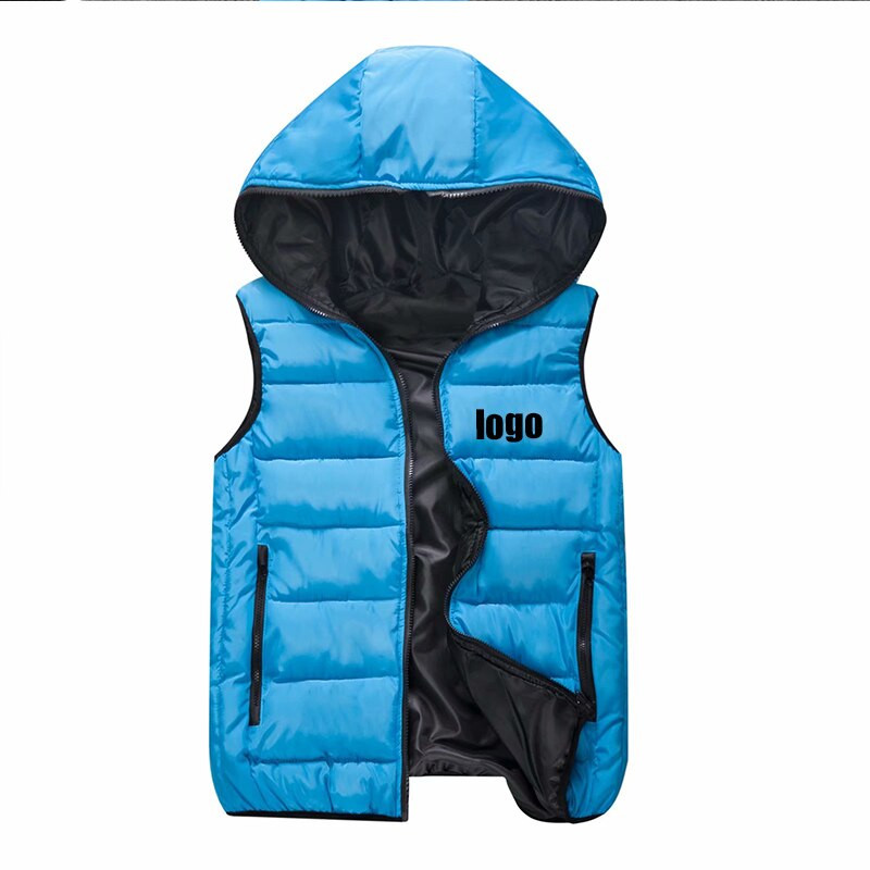 Rudens un ziemas pielāgota logotipa veste vīriešiem un sievietēm personalizēta logotipa veste slaids bezpiedurkņu jakas apģērbs L-4XL