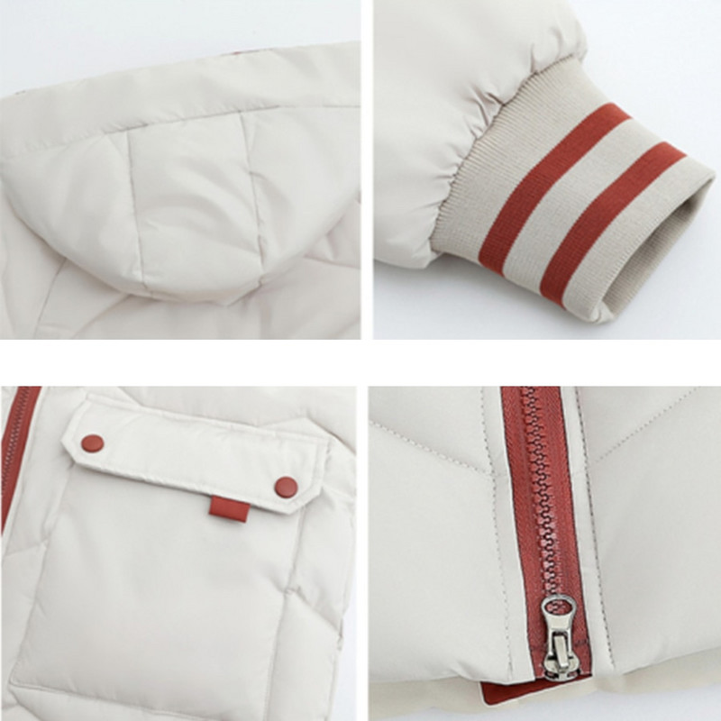 Túlméretes 4XL pamut párnázott középhosszú kapucnis kabát női laza meleg vastag Parka bolyhos kabát hóviselet koreai egyszínű felsőruházat