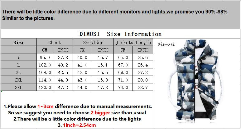 DIMUSI vīriešu jaka bez piedurknēm veste ziemas modes vīriešu ar kokvilnas polsterējumu armijas Camo veste bieza vestes apģērbs 3XL,YA979