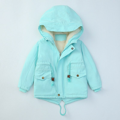 Ziemas silts plus flīsa zēnu jaka, kas izturīga pret stipru aukstumu, bieza virsdrēbju mētelis bērniem 6 krāsu 2-7 gadus vecs apģērbs