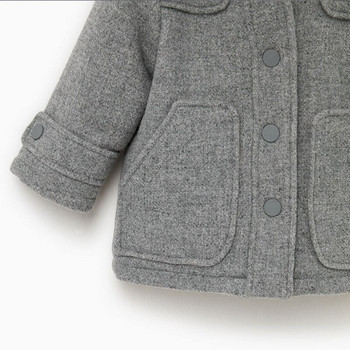 2021 νέο μωρό κοριτσάκι αγόρι χειμερινό παλτό Αγόρια μόδας casual Βαμβακερό μαλλί παχύρρευστο μακριά παλτό Παιδικό παιδικό ζεστό μπουφάν με κουκούλα