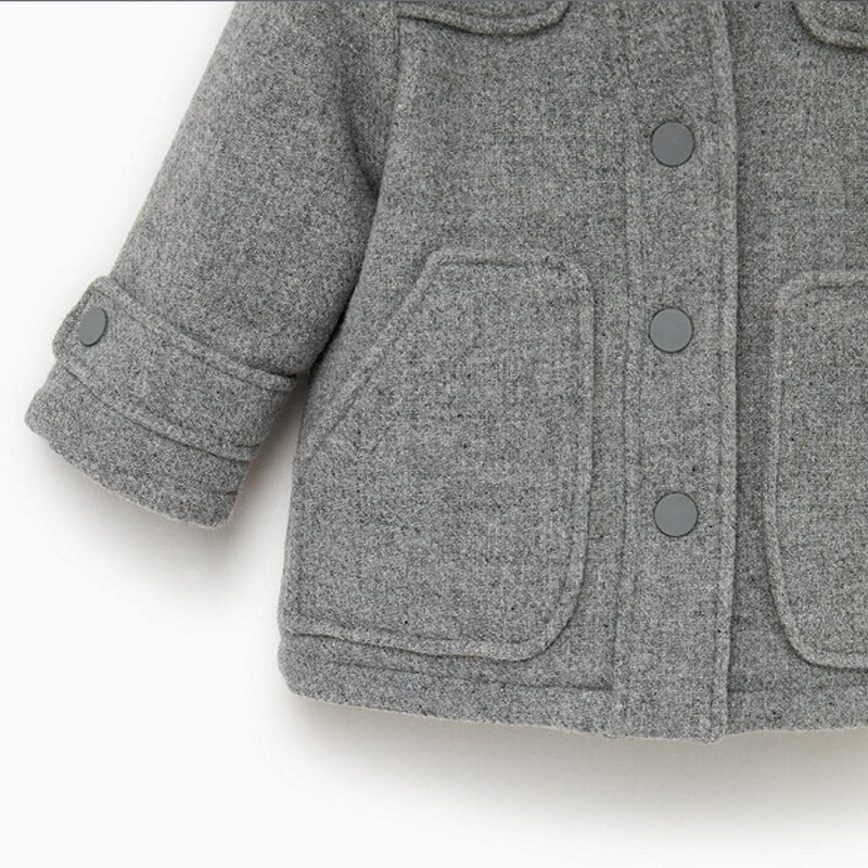 2021 νέο μωρό κοριτσάκι αγόρι χειμερινό παλτό Αγόρια μόδας casual Βαμβακερό μαλλί παχύρρευστο μακριά παλτό Παιδικό παιδικό ζεστό μπουφάν με κουκούλα