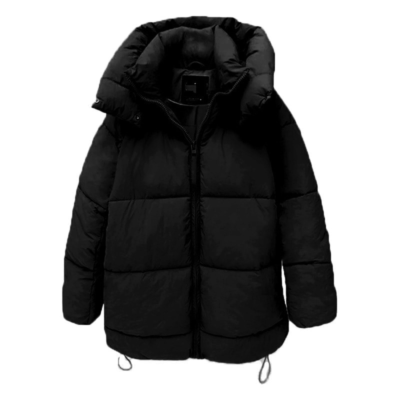 Ziemas mētelis Sieviešu siltie mēteļi ar kapuci Parkas Biezjaka Zaļš Garš Mētelis Gara Jaka Sieviešu Virsdrēbes Rāvējslēdzējs Zatraf Mētelis