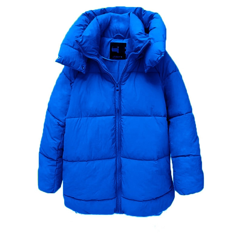 Ziemas mētelis Sieviešu siltie mēteļi ar kapuci Parkas Biezjaka Zaļš Garš Mētelis Gara Jaka Sieviešu Virsdrēbes Rāvējslēdzējs Zatraf Mētelis