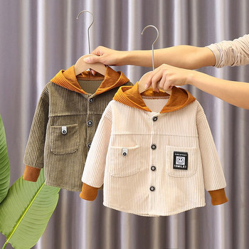 Fashion Baby Boys Jacket Νέο Ανοιξιάτικο φθινόπωρο μπουφάν μπέιζμπολ Παιδικά φωτεινά πανωφόρια γράμματα εκτύπωσης μπλούζες Windbreaker Παιδικό παλτό