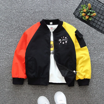 Rudens jakas jakas bērniem gadījuma ar kapuci vējjaka zīdaiņu virsdrēbes bērniem plānas rāvējslēdzēja drēbes mētelis zēnu jaka meitene