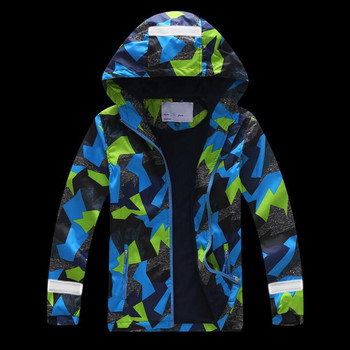 Двуетажни водоустойчиви ветроустойчиви якета за момчета и момичета Нови 2021 Пролет Есен Детски горни дрехи Якета Спортна мода Детски палта