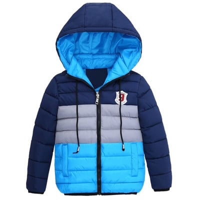 Χειμερινά παλτό για αγόρια Παιδικά μπουφάν με φερμουάρ Αγόρια Χοντρή κουκούλα Χειμερινό μπουφάν υψηλής ποιότητας Παιδικό χειμωνιάτικο παλτό παιδικά ρούχα 4 6 8 ετών
