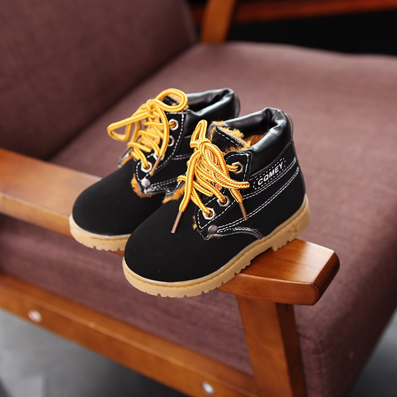 Παιδικές μπότες για κορίτσια Αγόρια Ζεστές μπότες για το χιόνι Νέες άνετες παιδικές χειμερινή μόδα Casual βελούδινα παιδικά παιδικά παπούτσια A776