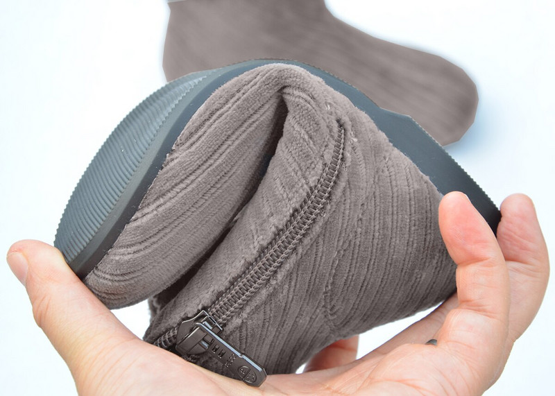 Zēniem Zābaki Bērnu Ziemas Apavi Velvets Audums Apaļš purngals Rāvējslēdzējs Bērni Lielas Meitenes Menino Zapatos Chaussure SandQ 2022 Rudens Jaunums