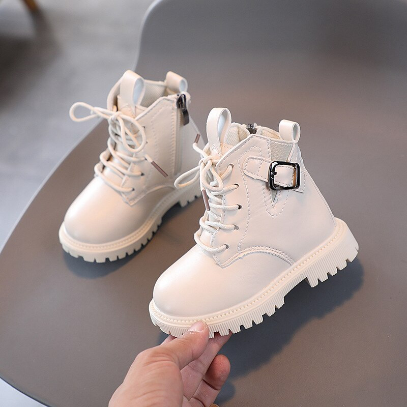 Jauni Meiteņu Sniega Zābaki Rudens Bērnu Zābaki Zēni Meitenes Ādas Zābaki Modes Ūdensizturīgi Neslīdoši Silti Bērnu Zābaki Kurpes H259