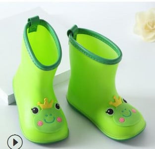 Lietus zābaki, bērni zēniem, meitenēm, lietus zābaki, PVC ūdens apavi bērniem multfilmu apavi Ūdensizturīgi lietus zābaki Four Seasons noņemami