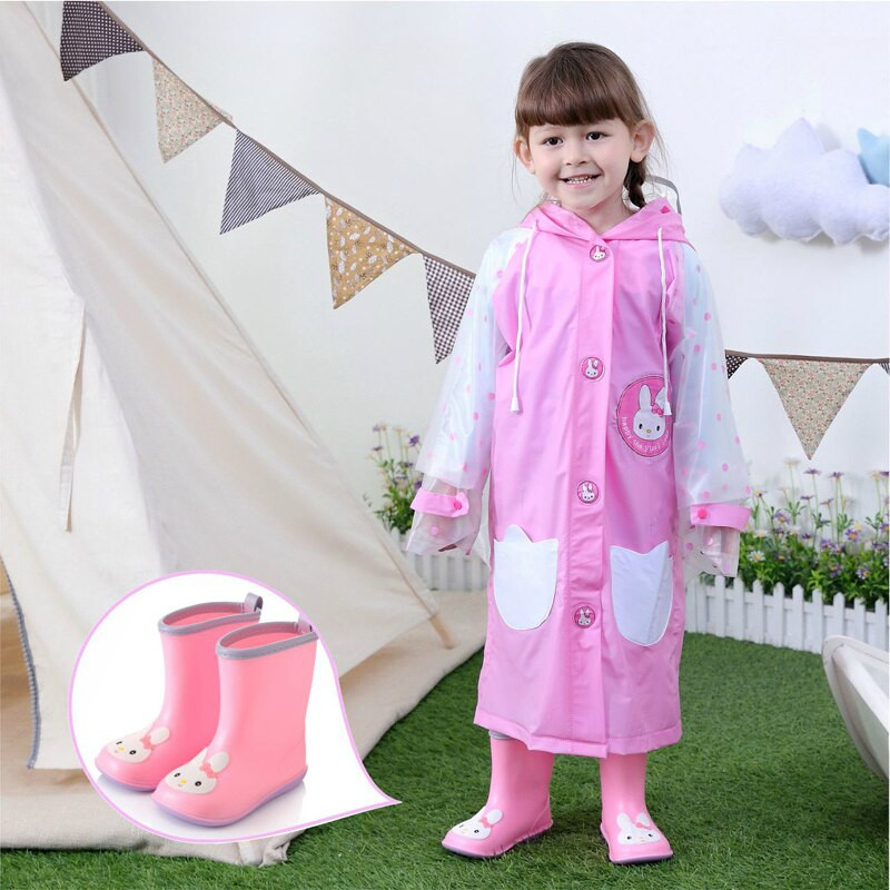 Lietus zābaki, bērni zēniem, meitenēm, lietus zābaki, PVC ūdens apavi bērniem multfilmu apavi Ūdensizturīgi lietus zābaki Four Seasons noņemami