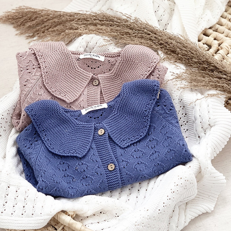 Jaundzimušā jaciņa Rudens Bērnu Mētelis Ziemas Meiteņu Adīšana Džemperi Meitenēm Kokvilnas Bērnu Jaka Zēniem Džemperi Bērnu Apģērbi