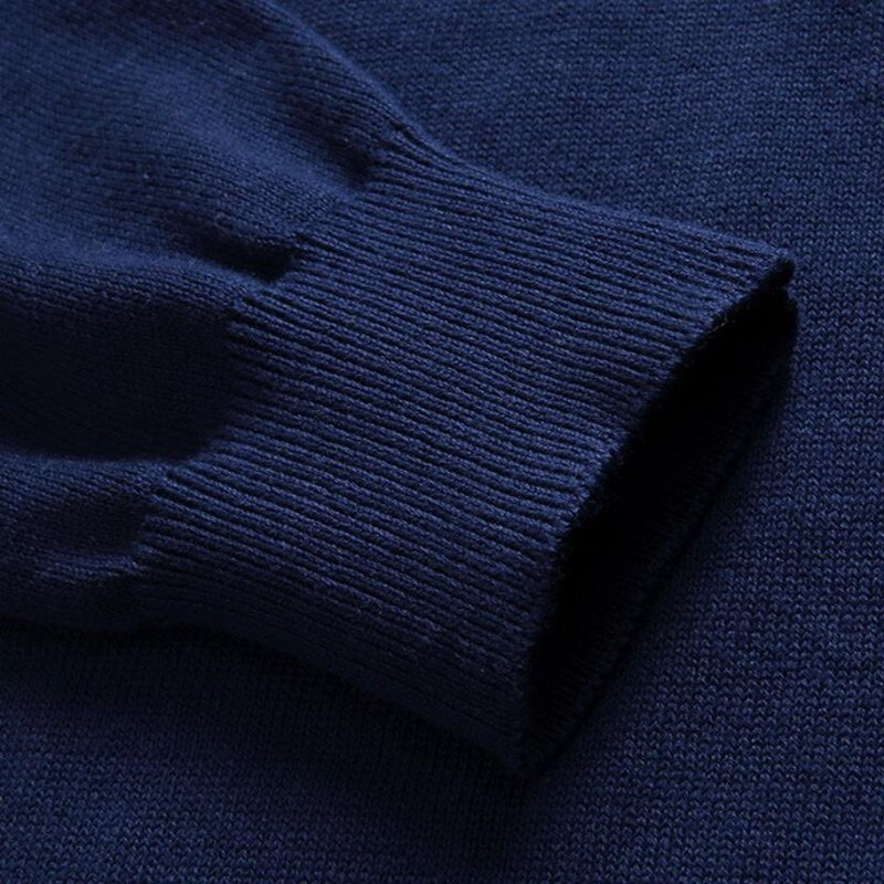 Jauni rudens ziemas vīriešu ikdienas džemperi ar V veida kakla izgriezumu, cieta 100% kokvilna Harmont izšuvumi ar garām piedurknēm Blaine biznesa krekliņi