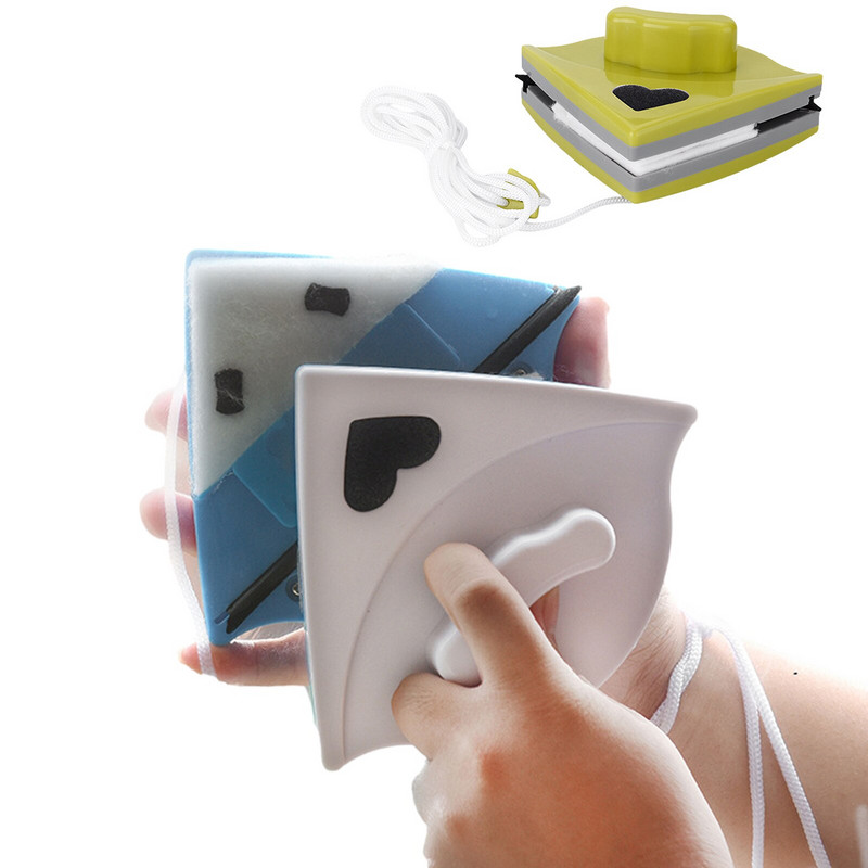 Kahepoolne magnetiline aknapuhastusvahend Reguleeritav magnetiline topeltklaasi klaasipuhasti liuguri pesuhari puhastusharja puhasti