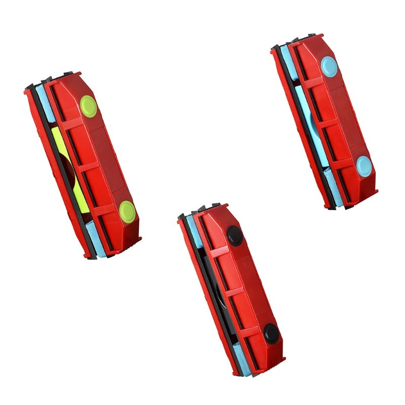 Mágneses ablaktisztító kétoldalas üveghűtő szerszám Üvegtörlő egy-/dupla üvegezésű ablakokhoz Leesésgátló háztartási tisztítószer