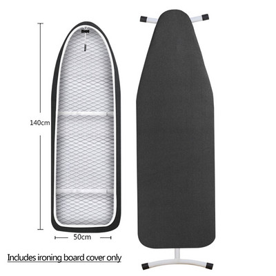 Lyginimo lentos užvalkalas Atsparus nudegimui, medvilninio audinio lyginimo užvalkalas su paminkštinimu, šilumą atspindintis, 140x50 cm