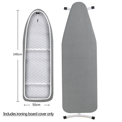 Lyginimo lentos užvalkalas Atsparus nudegimui, medvilninio audinio lyginimo užvalkalas su paminkštinimu, šilumą atspindintis, 140x50 cm