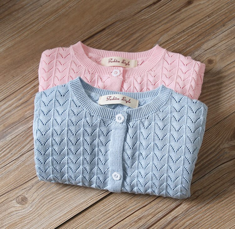 Bērnu veste meitenēm balta 100% kokvilnas džemperis meiteņu jaka mētelis 2 3 4 6 8 10 gadi 2022 bērnu apģērbi OKC195126