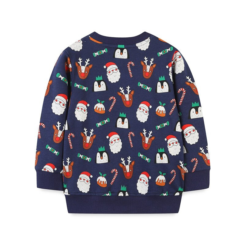 Ugróméterek Új 2021 karácsonyi pulóverek tél fiúk lányok Mikulás nyomat gyerek pulcsi gyerek jelmez szarvas ingek