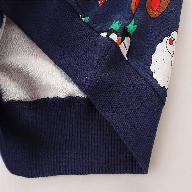 Ugróméterek Új 2021 karácsonyi pulóverek tél fiúk lányok Mikulás nyomat gyerek pulcsi gyerek jelmez szarvas ingek