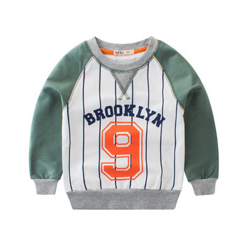 2021 Нови детски суичъри от 100% памук Есенни детски детски пуловер с анимационни филми Момче Момичета Бейзбол Спортно ежедневно облекло