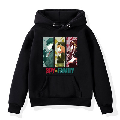 Anime Spiegs X Ģimene Anya Kapuči Bērnu Džemperis ar garām piedurknēm Bērnu Apģērbs Pavasaris Rudens Sporta apģērbs Zēni Meitenes Puloveri Kapucis