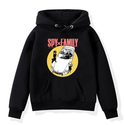 Anime Spiegs X Ģimene Anya Kapuči Bērnu Džemperis ar garām piedurknēm Bērnu Apģērbs Pavasaris Rudens Sporta apģērbs Zēni Meitenes Puloveri Kapucis