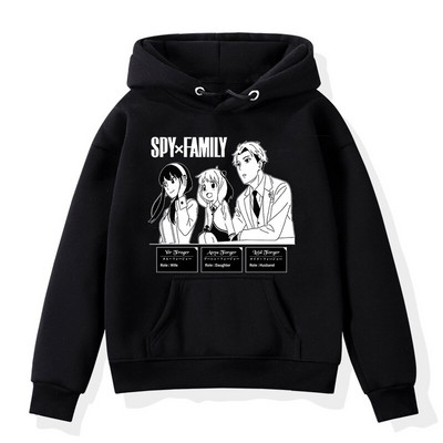 Anime Spiegs X Ģimene Anya Kapuči Bērnu Džemperis ar garām piedurknēm Bērnu Apģērbs Pavasaris Rudens Sporta apģērbs Zēni Meitenes Puloveri Kapucis