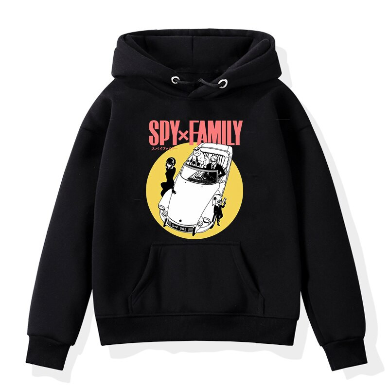 Anime Spiegs X Ģimene Anya Kapuči Bērnu Džemperis ar garām piedurknēm Bērnu Apģērbs Pavasaris Rudens Sporta apģērbs Zēni Meitenes Puloveri Kapucis