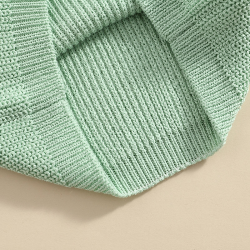 Lioraitiin 0-5 ετών Βρεφικά πουλόβερ με στρογγυλή λαιμόκοψη Χρώματα καραμέλα Μακρυμάνικα Ζεστά χειμωνιάτικα πουλόβερ