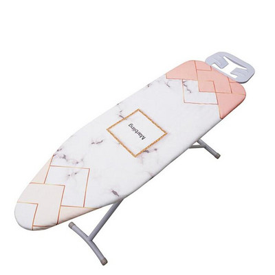 Gludināmā dēļa pārvalks ar marmora audumu, apdrukāts pret apdegumu, aizsargājošs, neslīdošs audekls gludināmā dēļa pārvalks ar elastīgām malām