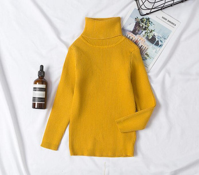 Džemperi Bērnu džemperi ar augstu apkakli garām piedurknēm džemperi mīksta vilna zēni meitenes adīt džemperi apakšas rudens ziema