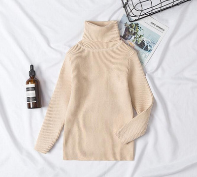 Džemperi Bērnu džemperi ar augstu apkakli garām piedurknēm džemperi mīksta vilna zēni meitenes adīt džemperi apakšas rudens ziema