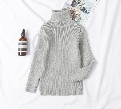 Džemperi Bērnu džemperi ar augstu apkakli garām piedurknēm džemperi mīksta vilna zēni meitenes adīt džemperi apakšas rudens ziema