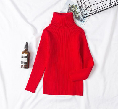 Džemperi Bērnu džemperi ar augstu apkakli garām piedurknēm džemperi mīksta vilna zēni meitenes adīt džemperi apakšas rudens ziema