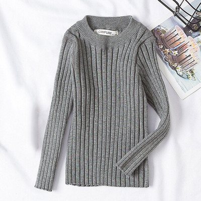 Džemperi Bērnu džemperi ar augstu apkakli garām piedurknēm džemperi mīksta vilna zēni meitenes adīt džemperi apakšas rudens ziema