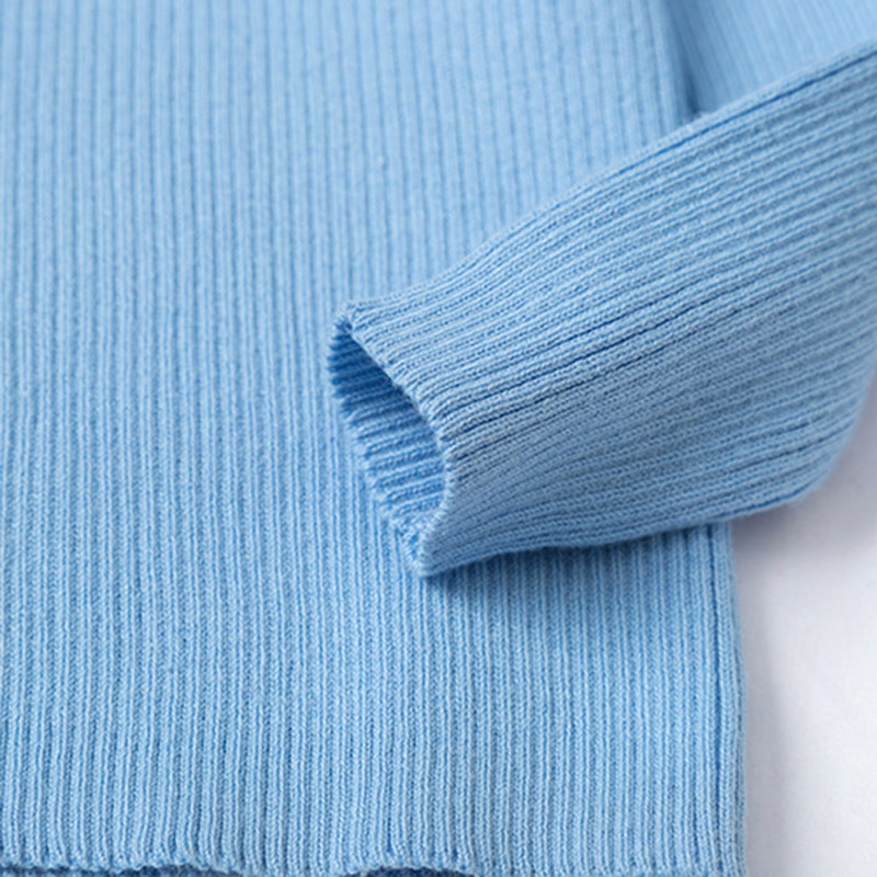 Džemperi Bērnu džemperi ar augstu apkakli garām piedurknēm džemperi mīksta vilna zēni meitenes adīt džemperi apakšas rudens ziema