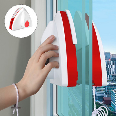 Magnetklaasi aknapuhastustööriist, automaatne vee tühjendus, 2-kihiline klaasipuhasti majapidamise spetsiaalne aknapesuvahend 3-15 mm klaasile