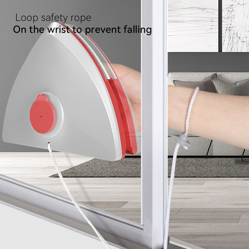 Magnetklaasi aknapuhastustööriist, automaatne vee tühjendus, 2-kihiline klaasipuhasti majapidamise spetsiaalne aknapesuvahend 3-15 mm klaasile