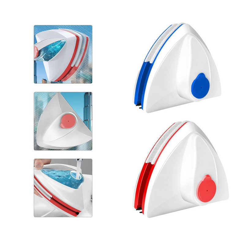 Magnetklaasi aknapuhastustööriist, automaatne vee tühjendus, 2-kihiline klaasipuhasti majapidamise spetsiaalne aknapesuvahend 3-15 mm klaasile