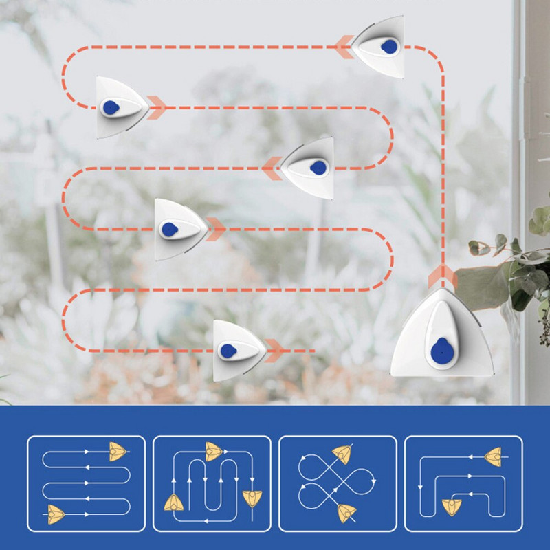 Magnetklaasi aknapuhastustööriist, automaatne vee tühjendus, 2-kihiline klaasipuhasti majapidamise spetsiaalne aknapesuvahend 3-15 mm klaasile