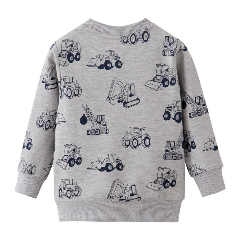 Lēcieni metri Jaunas ierašanās Automašīnas Drukāt Zēnu Džemperi Rudens Pavasaris Bērnu Apģērbi Garās Piedurknes Topi Ar kapuci Sporta Krekli