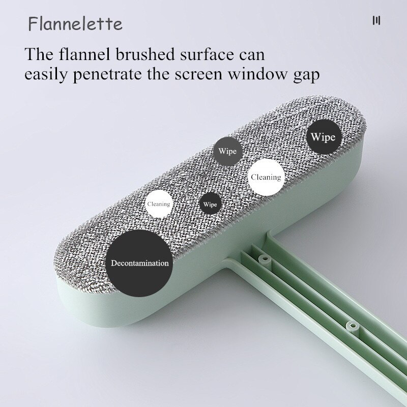 Pika käepidemega ekraaniakna võrkhari Pesuvaba puhastustööriista käepidemega mikrokiust diivani autolinad