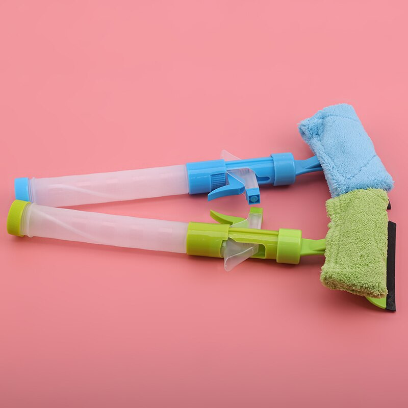 Kahepoolne pika käepidemega klaasipuhastustööriist Multifunktsionaalne aknapesuri pihustipuhasti