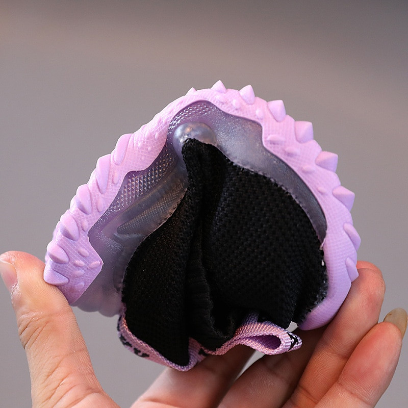 Bērnu kedas Bērnu zīdaiņu meitenes zēnu sieta LED gaismas zeķes sporta skriešanas kedas kurpes Sapato infantil apgaismojuma apavi E07243