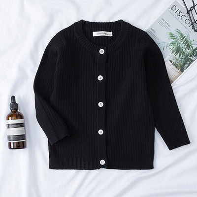 Zēniem meitenēm trikotāžas jaciņas rudens pavasara kokvilnas džemperis bērnu tops bērnu apģērbi bērnu džemperi bērniem 1-7 gadi vienkrāsains