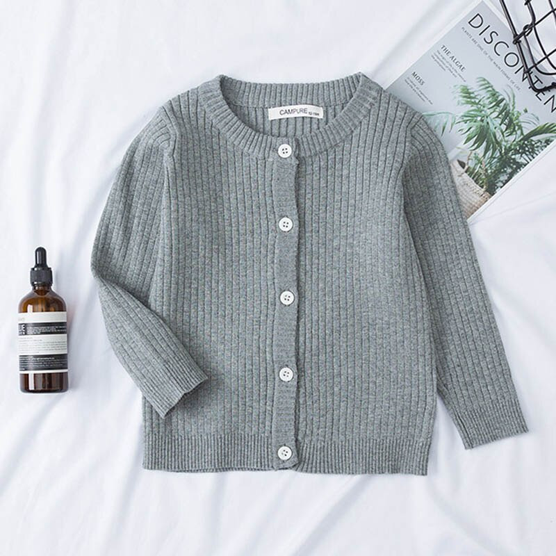 Zēniem meitenēm trikotāžas jaciņas rudens pavasara kokvilnas džemperis bērnu tops bērnu apģērbi bērnu džemperi bērniem 1-7 gadi vienkrāsains